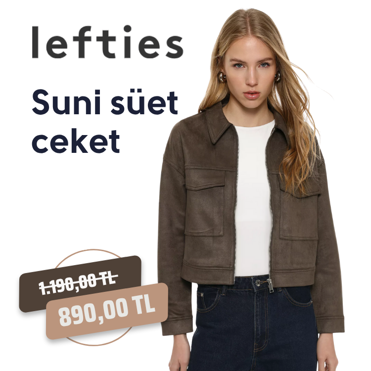 Lefties Suni Süet Ceket