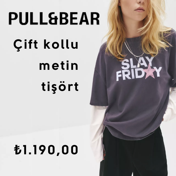 Çift kollu metin tişört