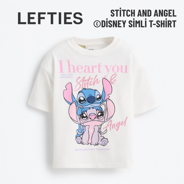Stitch and Angel ©Disney simli t-shirt