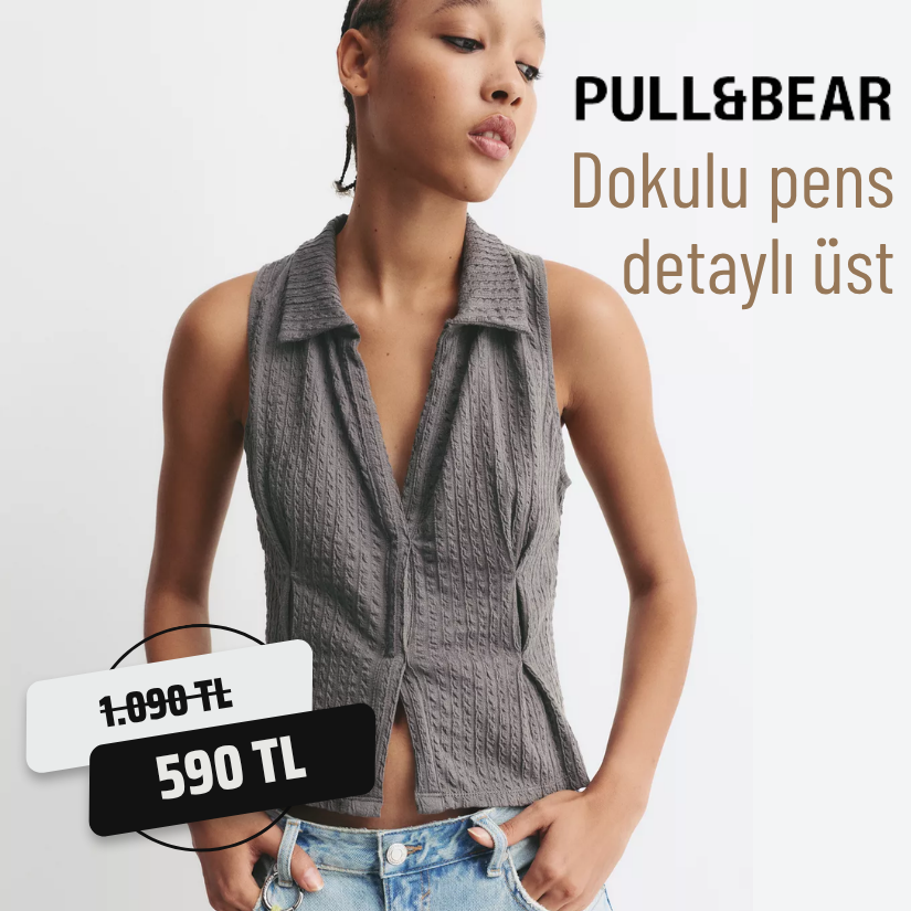 Dokulu pens detaylı üst