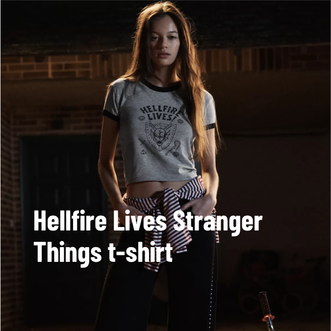 Hellfire Lives Stranger Things t-shirt