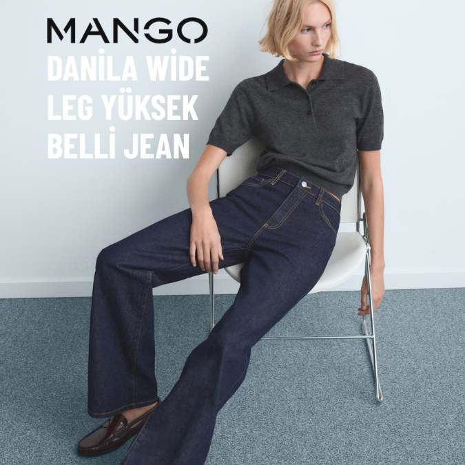 Danila wide leg yüksek belli jean