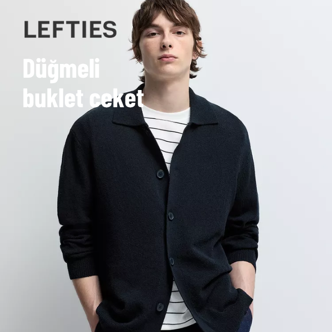 Düğmeli buklet ceket