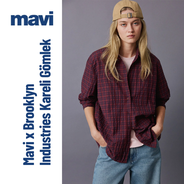 Mavi x Brooklyn Industries Kareli Gömlek