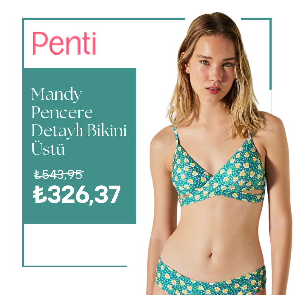 Penti Mandy Pencere Detaylı Bikini Üstü